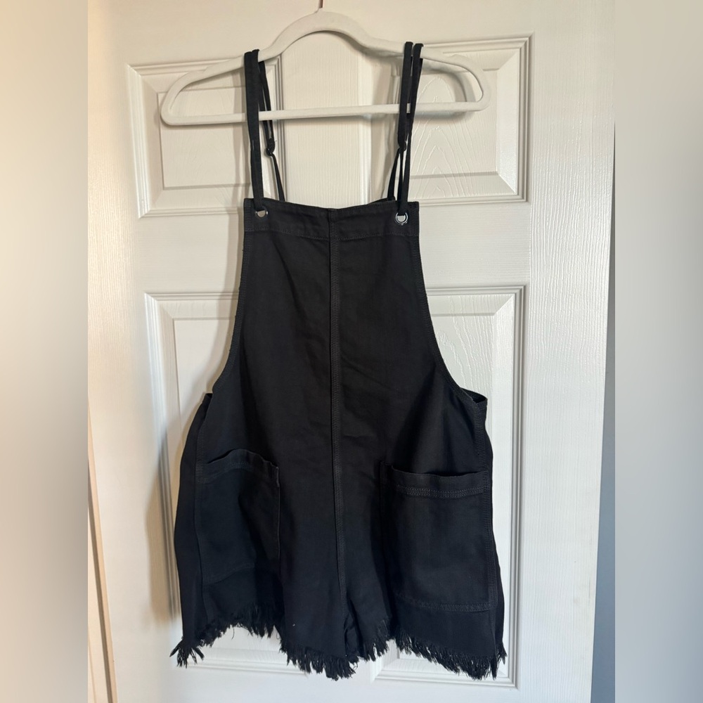 Aerie Charcoal Overalls